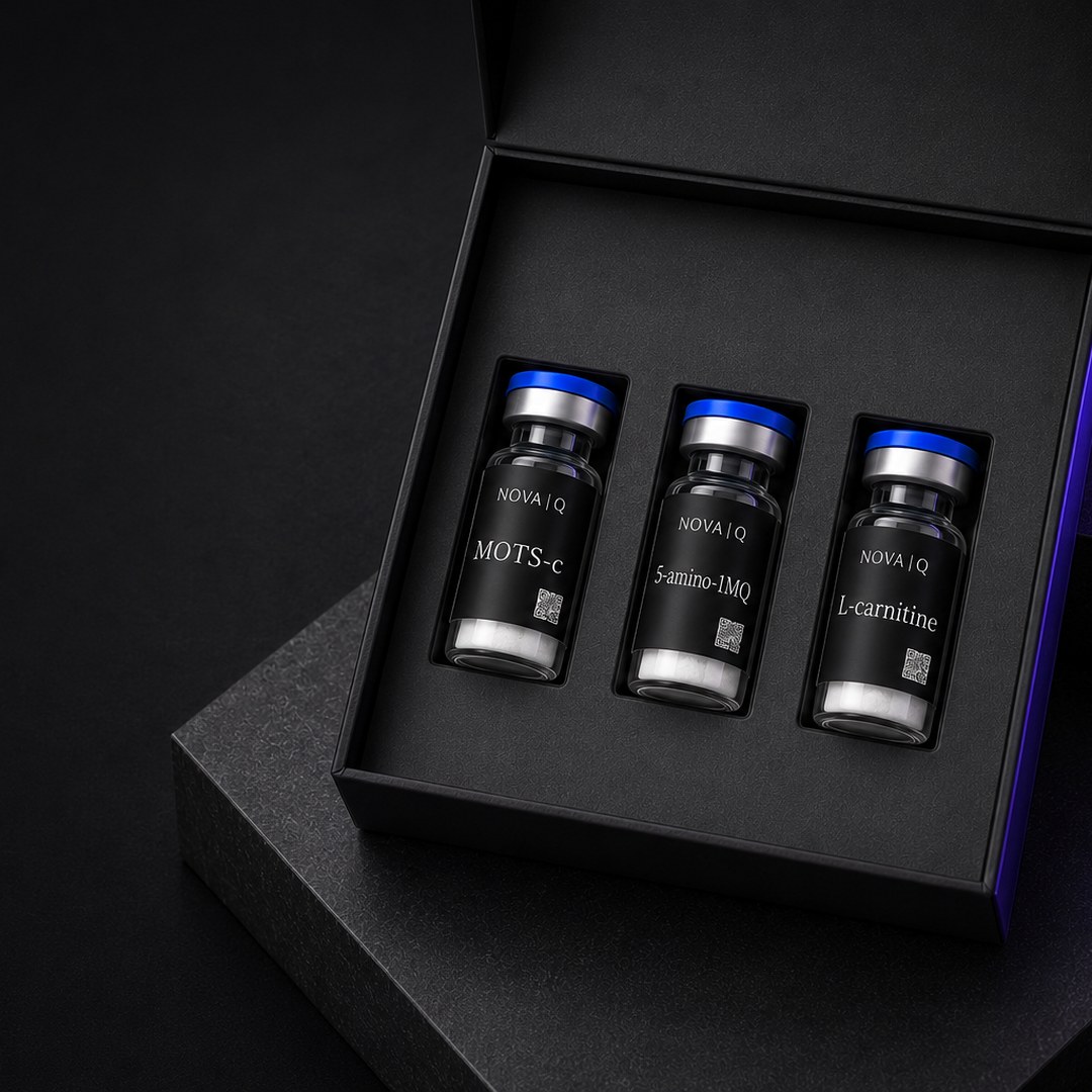 Metabolic research set — MOTS-c + 5-amino-1MQ + L-carnitine