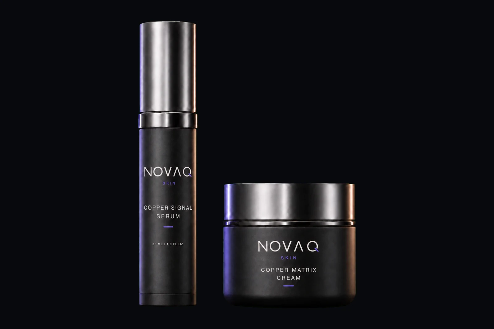 NOVAQ Skin Copper Foundation Duo, Carbon edition, front view (wide).