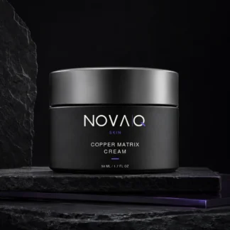 NOVAQ Skin Copper Matrix Cream 50 mL, Carbon edition, front view.